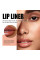 Помада и контур для губ матовый Peel-Off Lip Liner 00/02 оттенки красный и коричневый
