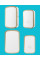 Наборп беспроводного дверного звонка с приемником от батареек и Micro usb Black/White
