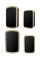 Наборп беспроводного дверного звонка с приемником от батареек и Micro usb Black/White