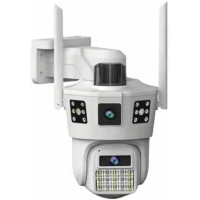 Вулична 4G IP-камера відеоспостереження SD39 з двома об'єктивами (6 Мп)