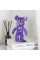 Флюидный медвежонок Punk Fluid Bear Bearbrick — набор для творчества DIY с красками, 23 см