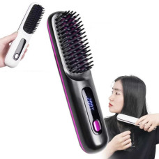 Аккумуляторная беспроводная щетка выпрямитель Glamora S7 для волос LED дисплей