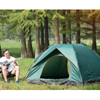 Автоматическая палатка 2-местная 1680 для туризма и кемпинга, водонепроницаемая, 200×150×110 см, летняя