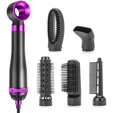 Фен-щетка HA61 HAIRE DRYER 6 в 1 с насадками, функцией ионизации, защитой от перегрева, 1300 Вт