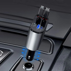 Автомобильное зарядное устройство Hugeel HG-CC11 QC 3.0 PD 66 Вт кабель Type-C Lightning
