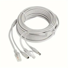 Комбинированный шнур RJ45 и DC для IP-камер медный длиной 20 м