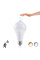 LED лампа E27 9 Вт с датчиком движения освещения белый свет угол 120° автоматическая