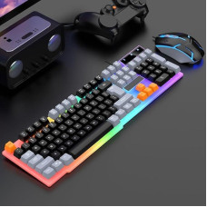 Клавиатура Raiku K26 игровая мембранная 104 клавиши USB черная эргономичная