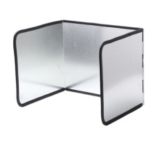 Защитный складной экран для кухни от брызг масла и жира жаропрочный 134×30 см нержавеющий металл