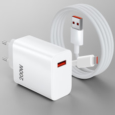 Адаптер USB кабель USB-C 200W зарядка для всех устройств