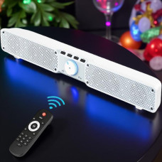 Портативная Bluetooth колонка SOUNDBAR Q10 белая 2×10 Вт басы громкая связь TF USB AUX до 10 часов работы