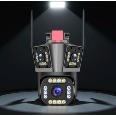 Уличная WiFi IP камера HW-SM1-20S 12 МП с 3 независимыми объективами и PTZ
