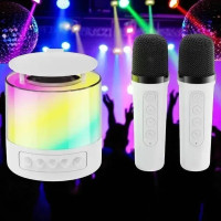Музична колонка K19 з LED-світлом і Bluetooth-модулем для караоке