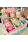 Текстильная фигурка Labubu Macarons с брелоком 17 см коллекционная