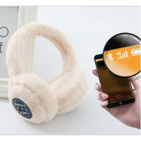 Хутряні Bluetooth-навушники Aemai з USB зарядкою AEM-5-White