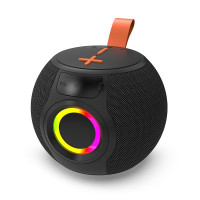 Портативна Bluetooth-колонка з RGB-підсвіткою і FM-радіо, сильний звук 66 мм