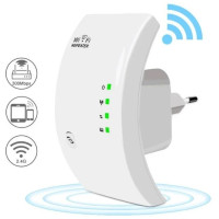 Бездротовий підсилювач сигналу Wi-Fi 300 Мбіт/с білий