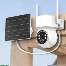 Поворотная уличная камера 360° с солнечной панелью и аудио TQ1-GK4-6MP ISEE