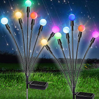 Садові світильники на сонячній енергії Firefly, 2 шт., водонепроникні, RGB