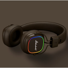 Наушники Bluetooth Marshall A30, беспроводные, с чистым звуком и коричневым оформлением
