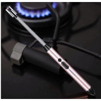 Багаторазова USB-запальничка для дому та свічок із гнучкою трубкою рожева