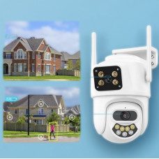 Уличная поворотная камера ICSEE 8MP PTZ с Wi-Fi и двухсторонней связью