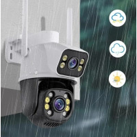 Вулична Wi-Fi IP-камера відеоспостереження Q25 PTZ з LED-підсвіткою і датчиком руху (6 Мп)