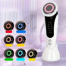 Прибор для ухода за лицом 7 в 1 электрический массажер с LED микротоками