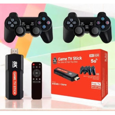Консоль для игр X9 8K Android TV Game Stick 64GB с беспроводными геймпадами