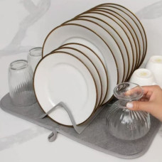 Органайзер для посуды Dish Drain Rack сушилка с ковриком