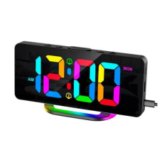 Часы LED VST-888H RGB настольные электронные зеркальные
