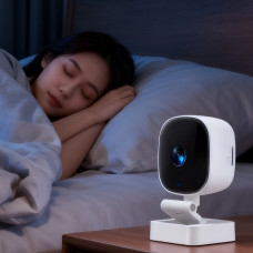Камера мини K7 Wi-Fi 1080P видеонаблюдение беспроводная белая