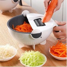 Овочерізка Basket Vegetable Cutter з контейнером, тертка кухонна з насадками для овочів