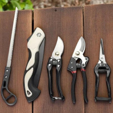 Садовый набор инструментов 5 в 1 Garden Set SK-5 с секатором, ножницами и пилой, набор для обрезки деревьев и ухода за садом