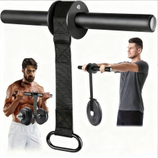 Тренажер зап'ястя LQ-1101 wrist roller передпліччя сила хвату регульована стрічка чорний спортивний інвентар