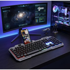 Ігровий комплект T750 клавіатура миша USB дротовий RGB-підсвітка підставка мультимедійні клавіші чорний