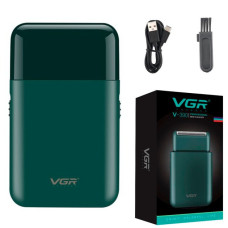 Електробритва VGR V-390 сіткова акумуляторна з висувним тримером USB Type-C 45 хвилин роботи компактна та зручна