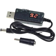 Кабель живлення USB-DC AND 5765 для Wi-Fi роутера та модему ONU, 9V/12V з перемикачем напруги та дисплеєм