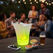 Відро для льоду Bucket Light Bluetooth колонка LED-підсвітка USB барне охолодження напоїв вечірки 110з