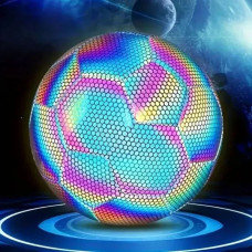 Футбольний м'яч BRIGHT BALL No5 голографічний TPU EVA світний тренувальний спорт м'яч гри
