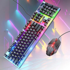 Ігровий комплект HOCO GM18 клавіатура та миша RGB дротової 104 клавіші 6D DPI геймерський набір