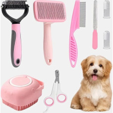 Набір для грумінгу Pet Grooming 8 в 1 зі щітками кігтерізом і гребінцями для собак і котів