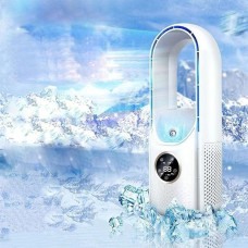 Безлопатевий вентилятор Air Multiplier акумуляторний зі зволоженням і підсвіткою USB портативний з таймером
