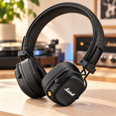 Бездротові накладні навушники Marshall Major IV Bluetooth зі складаною конструкцією, чорні