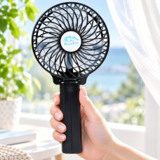 Портативний ручний вентилятор Handy Fan зі складною ручкою, 3 швидкості та USB-заряджання