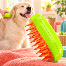 Акумуляторна щітка Cat Steam Brush із розпиленням води для вичісування котів і собак